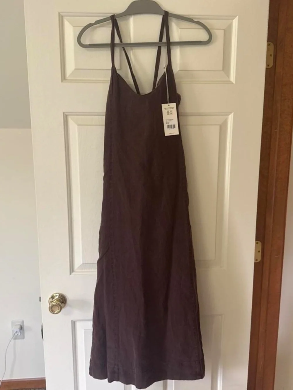 Mate the label linen princess maxi dress organic linen maple XS NWT $218 retail